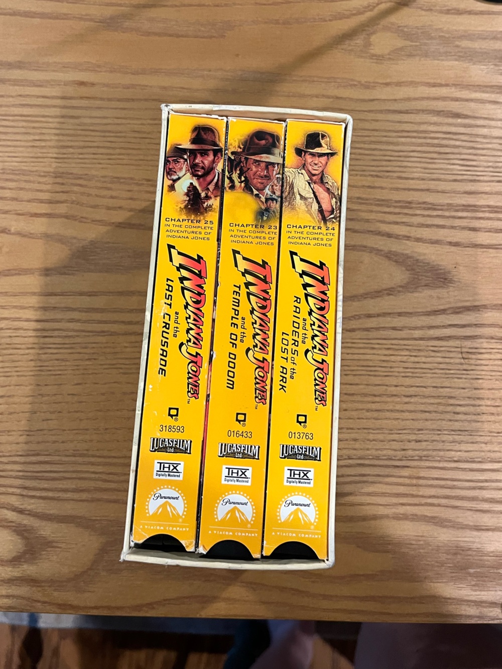 Indiana Jones Trilogy VHS Box Set Vintage 90s